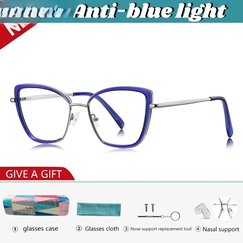 Women's Butterfly Full Rim TR90 Reading Glasses 31524 — view 5 | Rx Spectacle