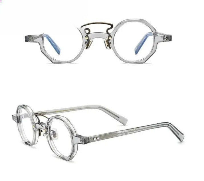 Unisex Round Full Rim Acetate Double Bridge Prescription Glasses Gxyj706 — view 10 | Rx Spectacle