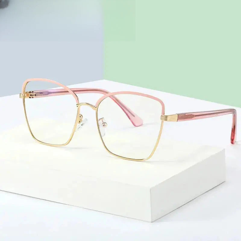 Women's Cat Eye Full Rim TR90 Prescription Glasses 95720 — view 1 | Rx Spectacle
