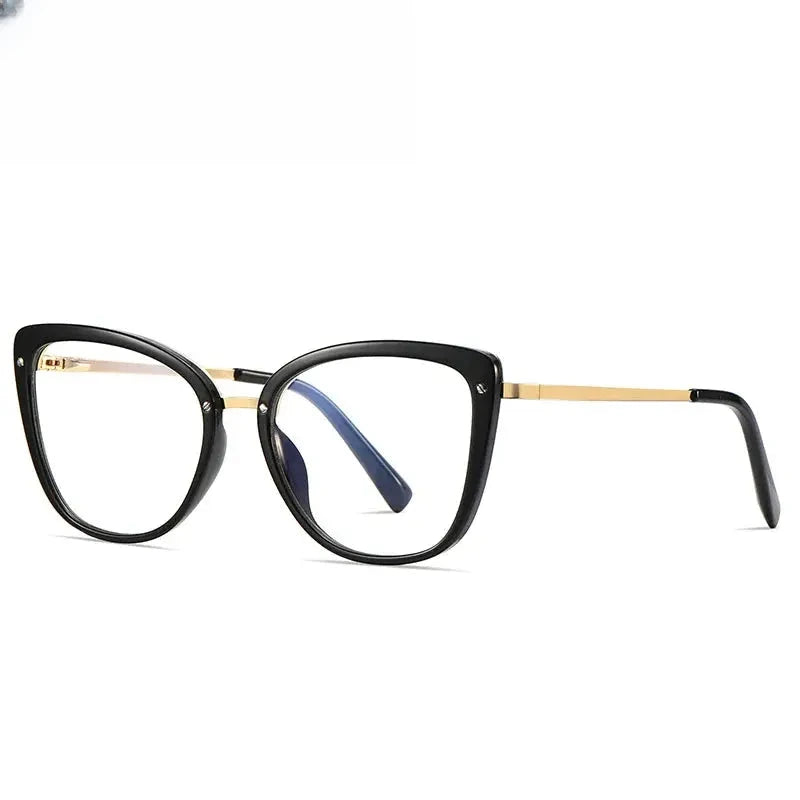 Women's Cat Eye Full Rim TR90 Prescription Glasses 882076 — view 5 | Rx Spectacle