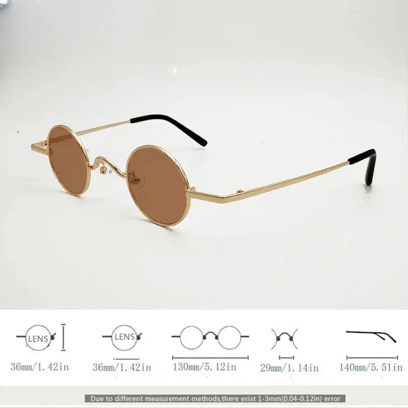 Unisex Round Full Rim Alloy Prescription Glasses 3836 — view 3 | Rx Spectacle