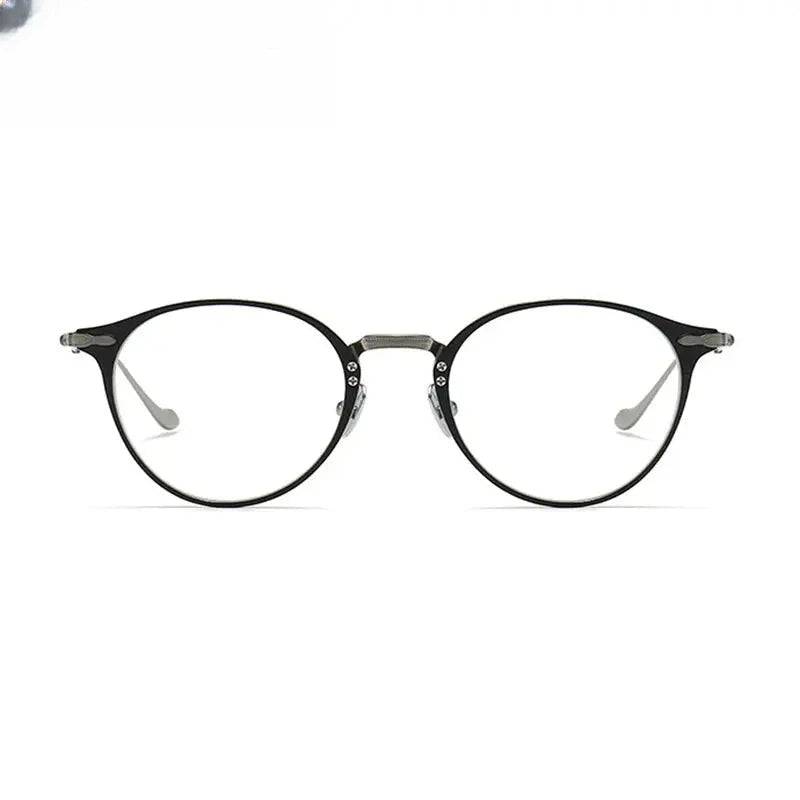 Women's Round Full Rim Titanium Prescription Glasses 883112 — view 1 | Rx Spectacle
