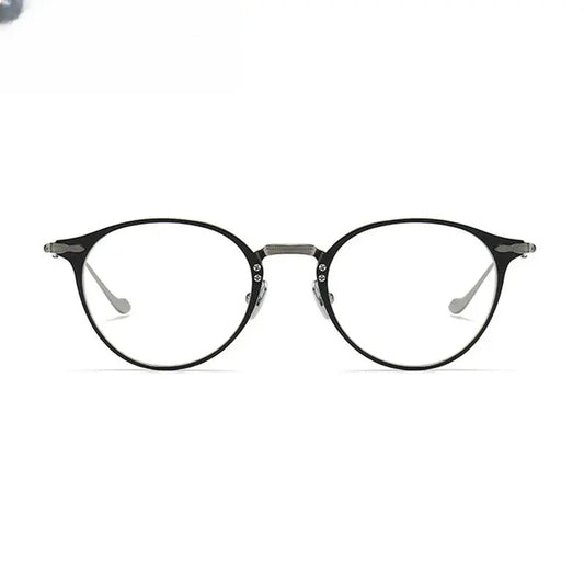Women's Round Full Rim Titanium Prescription Glasses 883112 — view 1 | Rx Spectacle