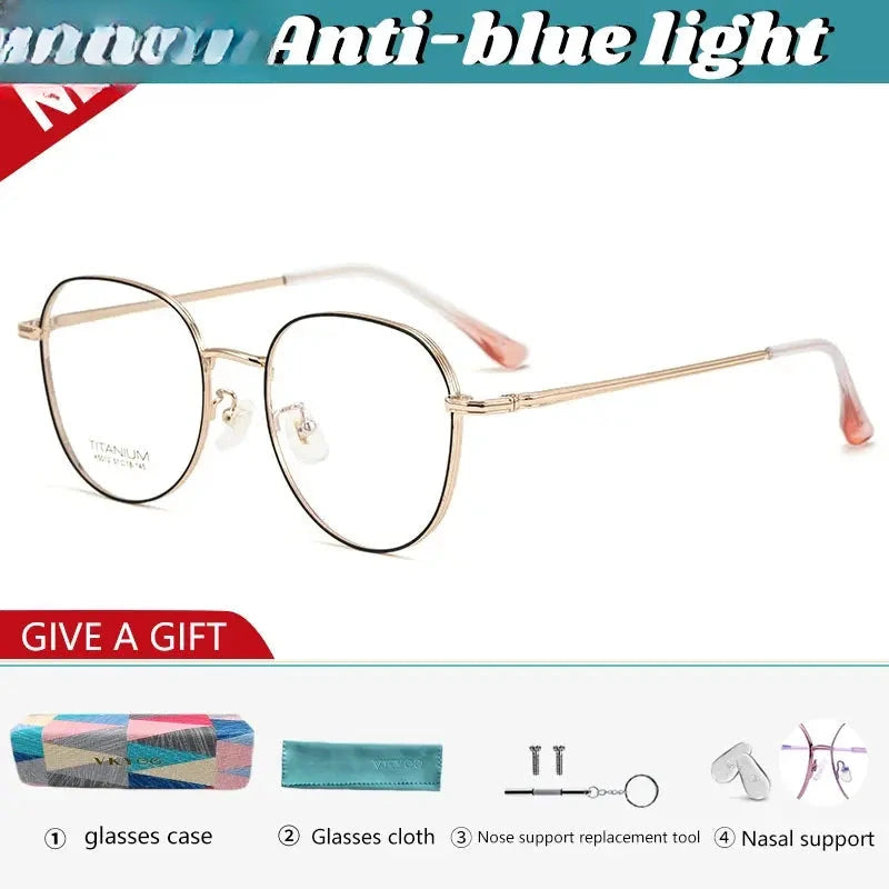Unisex Oval Full Rim Titanium Reading Glasses 630250 — view 5 | Rx Spectacle