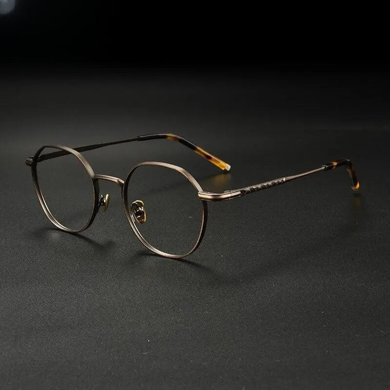 Unisex Irregular Full Rim Titanium Prescription Glasses Gxyj933 — view 3 | Rx Spectacle