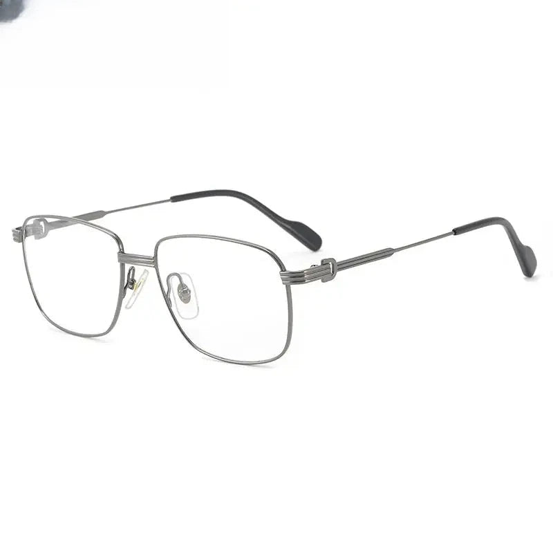 Women's Square Full Rim Titanium Prescription Glasses 20294 — view 3 | Rx Spectacle
