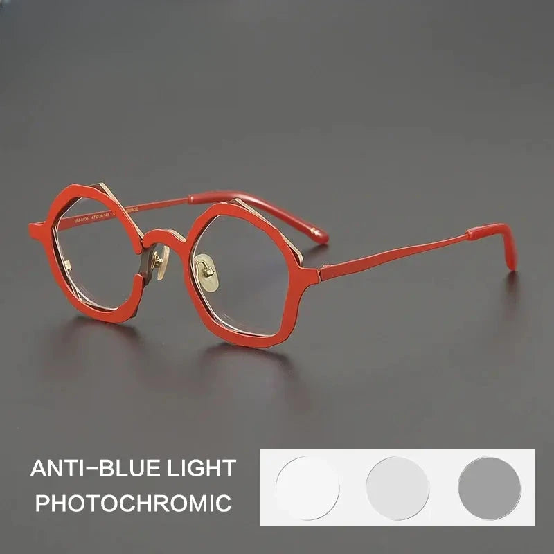 Unisex Oval Full Rim Titanium Reading Glasses 970100 — view 6 | Rx Spectacle