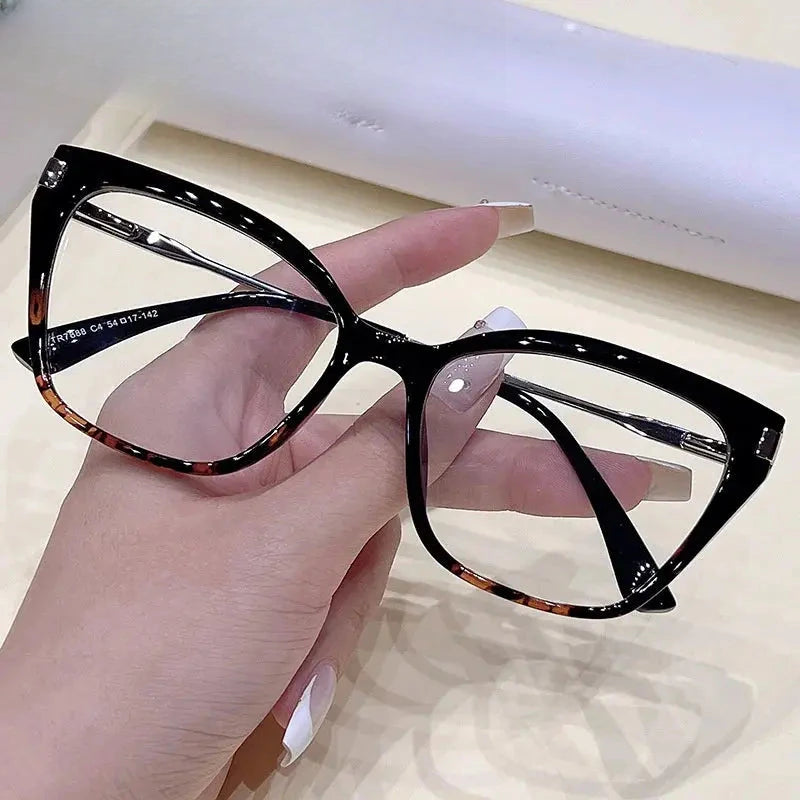 Women's Cat Eye Full Rim Titanium Prescription Glasses 87888 — view 7 | Rx Spectacle