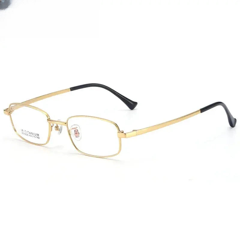 Women's Square Full Rim Titanium Prescription Glasses 2019025 — view 6 | Rx Spectacle