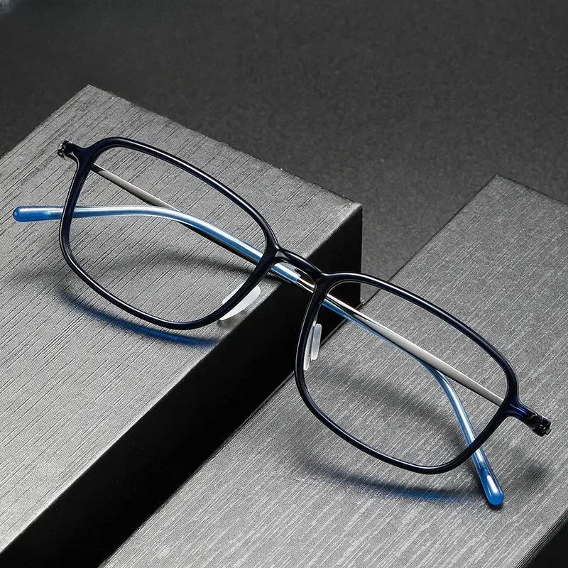 Unisex Polygon Full Rim Titanium Prescription Glasses 86324 — view 1 | Rx Spectacle