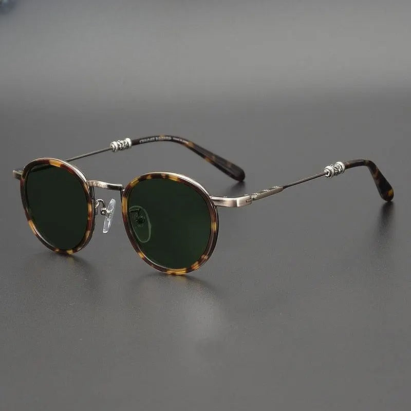 Men's Round Full Rim Acetate Prescription Glasses — view 1 | Rx Spectacle