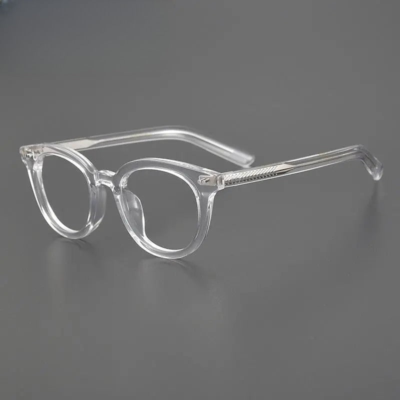 Unisex Round Full Rim Acetate Prescription Glasses Gxyj1028 — view 5 | Rx Spectacle