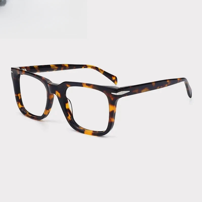 Unisex Square Full Rim Acetate Prescription Glasses Gxyj1542 — view 1 | Rx Spectacle