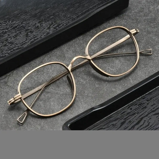 Women's Polygon Full Rim Titanium Prescription Glasses 78016 — view 1 | Rx Spectacle