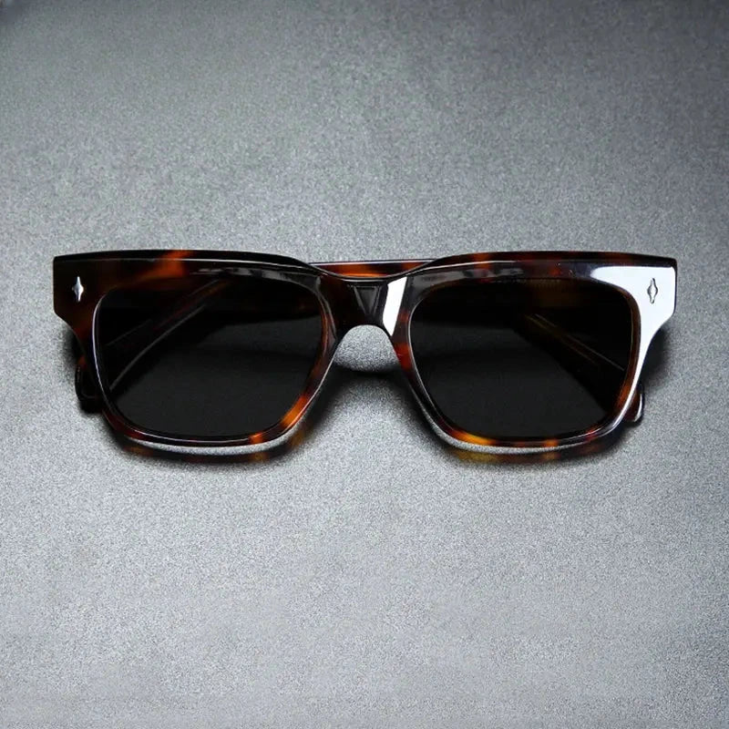 Unisex Square Full Rim Acetate Prescription Glasses Mo15 — view 1 | Rx Spectacle