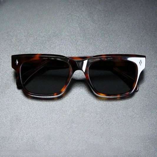 Unisex Square Full Rim Acetate Prescription Glasses Mo15 — view 1 | Rx Spectacle