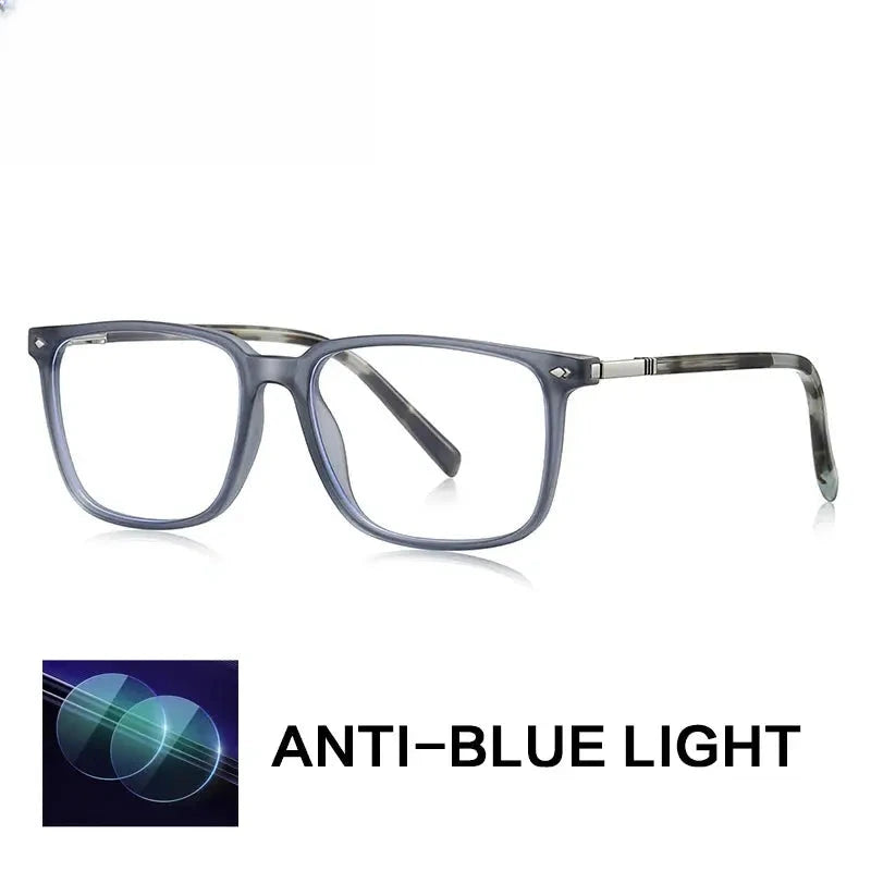 Men's Square Full Rim Titanium Reading Glasses Gxyj9215 — view 7 | Rx Spectacle