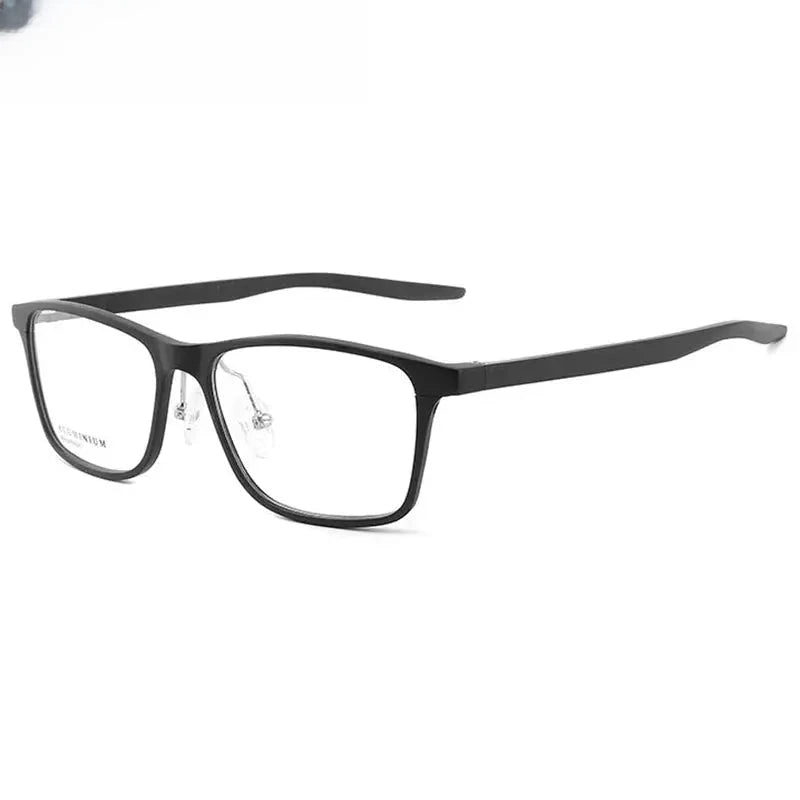 Women's Square Full Rim Aluminum Prescription Glasses 90084 — view 1 | Rx Spectacle