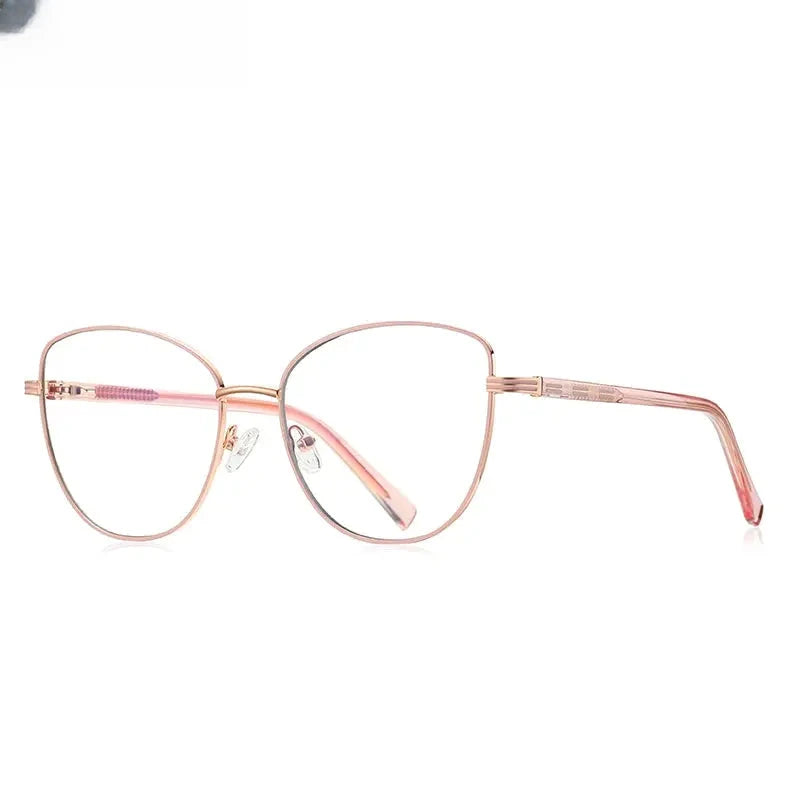 Women's Butterfly Full Rim Alloy Reading Glasses 3072 — view 7 | Rx Spectacle