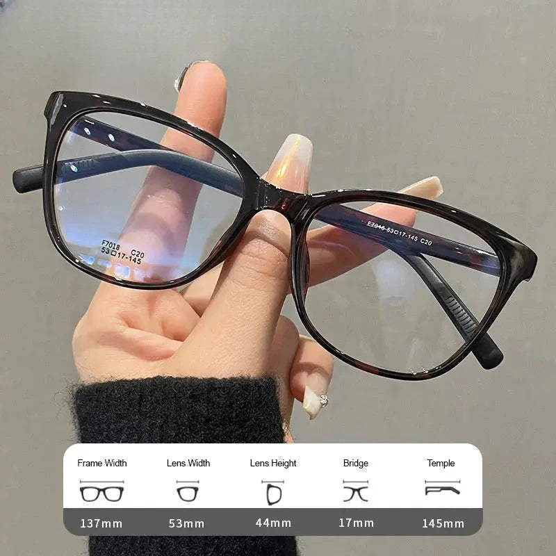 Women's Square Full Rim Titanium Prescription Glasses 70187 — view 5 | Rx Spectacle