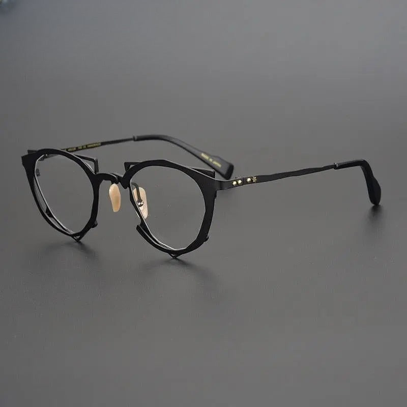 Unisex Triangle Full Rim Alloy Prescription Glasses Gxyj535 — view 2 | Rx Spectacle
