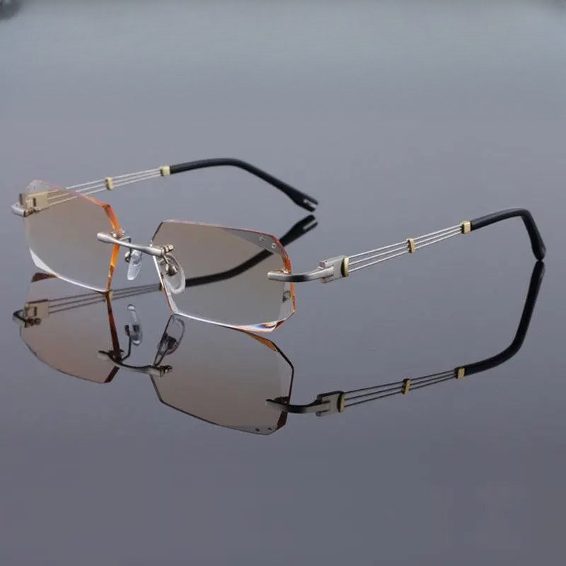 Rimless Titanium Prescription Glasses 58128 — view 1 | Rx Spectacle