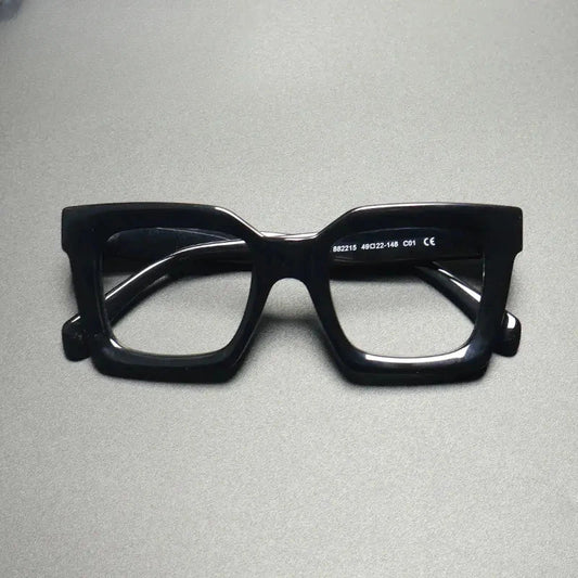 Unisex Square Full Rim Acetate Prescription Glasses Gxyj156 — view 1 | Rx Spectacle