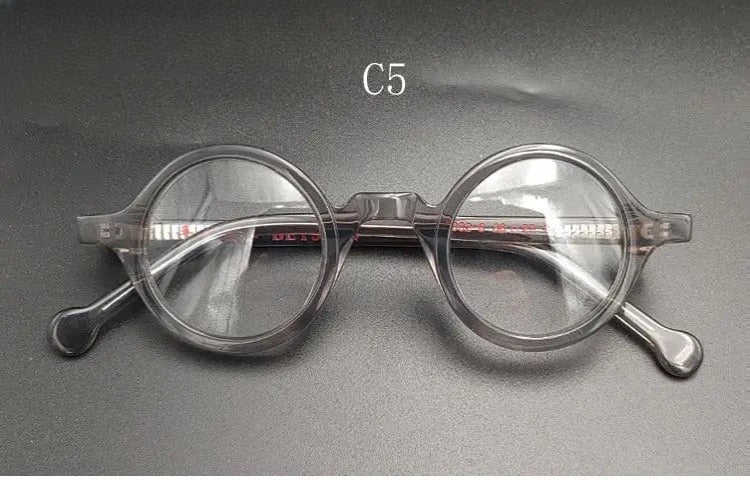 Unisex Round Full Rim Acetate Reading Glasses Y031 — view 4 | Rx Spectacle