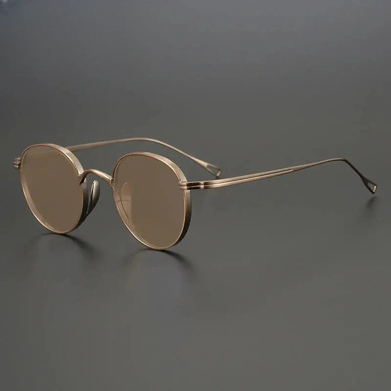 Unisex Oval Full Rim Titanium Prescription Glasses 131524 — view 17 | Rx Spectacle