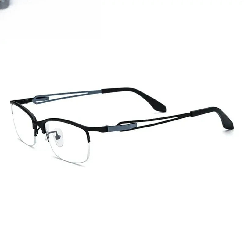 Women's Browline Semi-Rimless Titanium Prescription Glasses 185867 — view 1 | Rx Spectacle