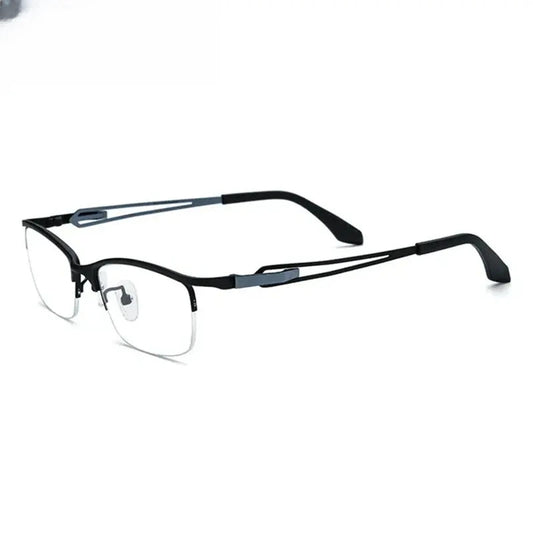 Women's Browline Semi-Rimless Titanium Prescription Glasses 185867 — view 1 | Rx Spectacle