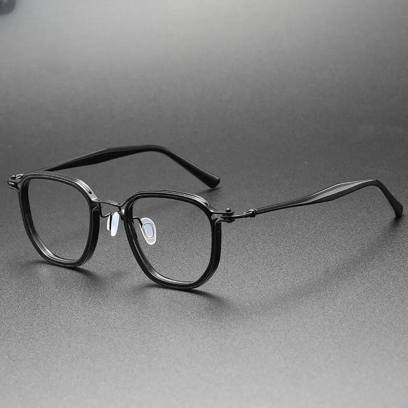 Unisex Round Full Rim Titanium Prescription Glasses 5865 — view 1 | Rx Spectacle