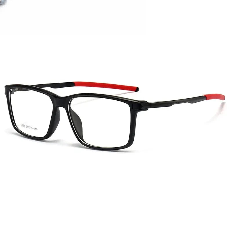 Women's Square Full Rim TR90 Prescription Glasses 615851 — view 6 | Rx Spectacle