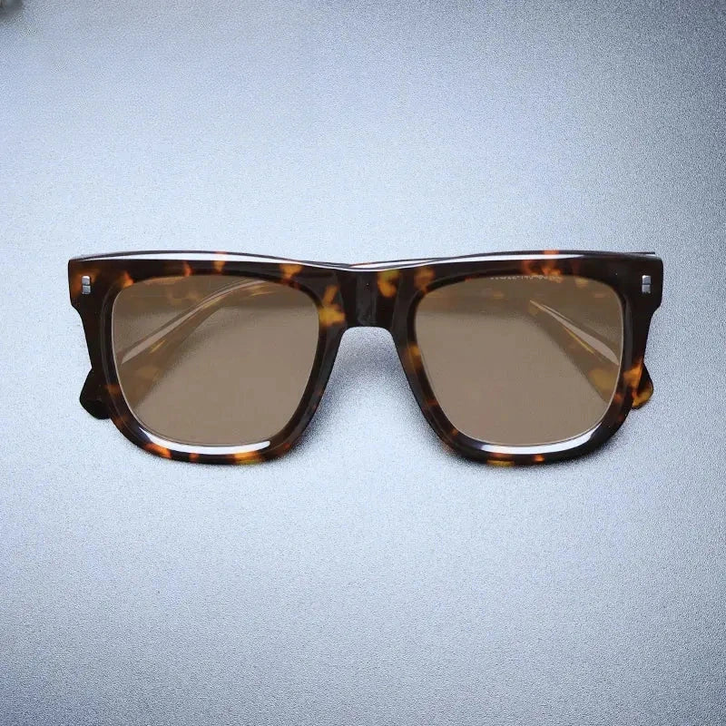 Unisex Square Full Rim Acetate Oversized Prescription Glasses M007 — view 15 | Rx Spectacle