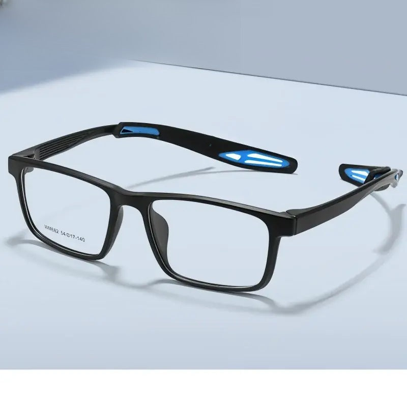 Unisex Square Full Rim TR90 Sports Glasses 662682 — view 1 | Rx Spectacle