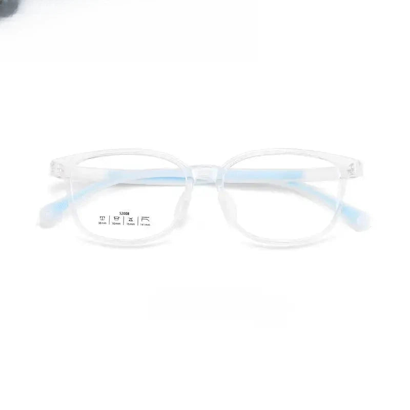 Unisex Square Full Rim Titanium Prescription Glasses 6520 — view 9 | Rx Spectacle