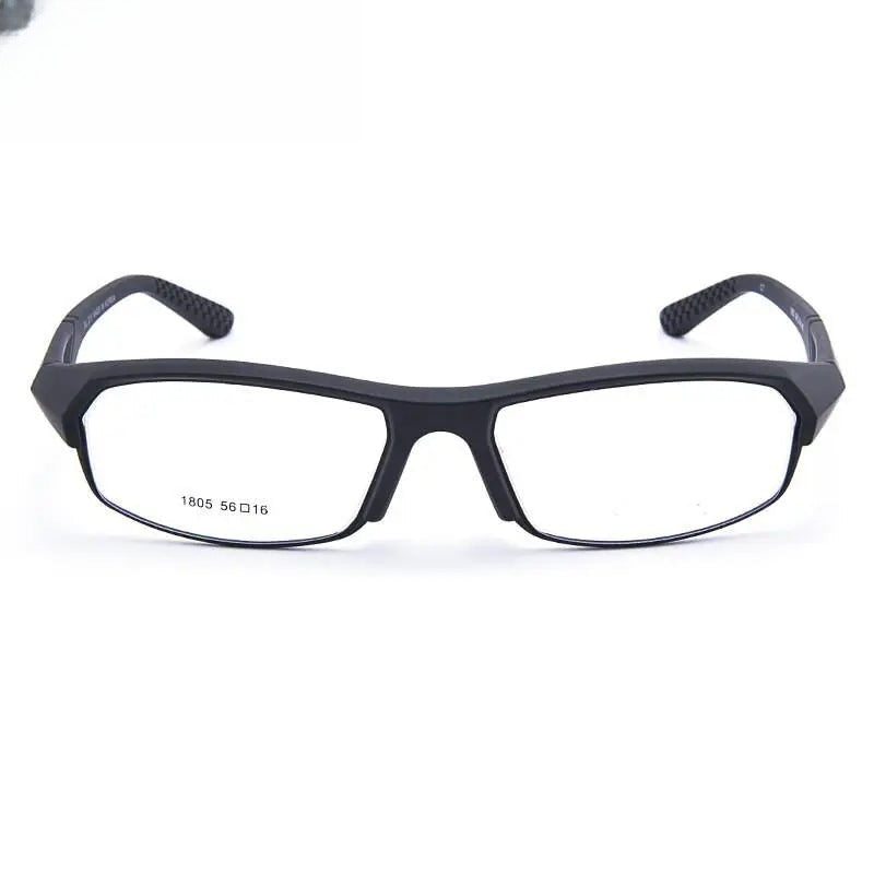 Men's Rectangular Full Rim Titanium Sports Glasses 1805 — view 9 | Rx Spectacle