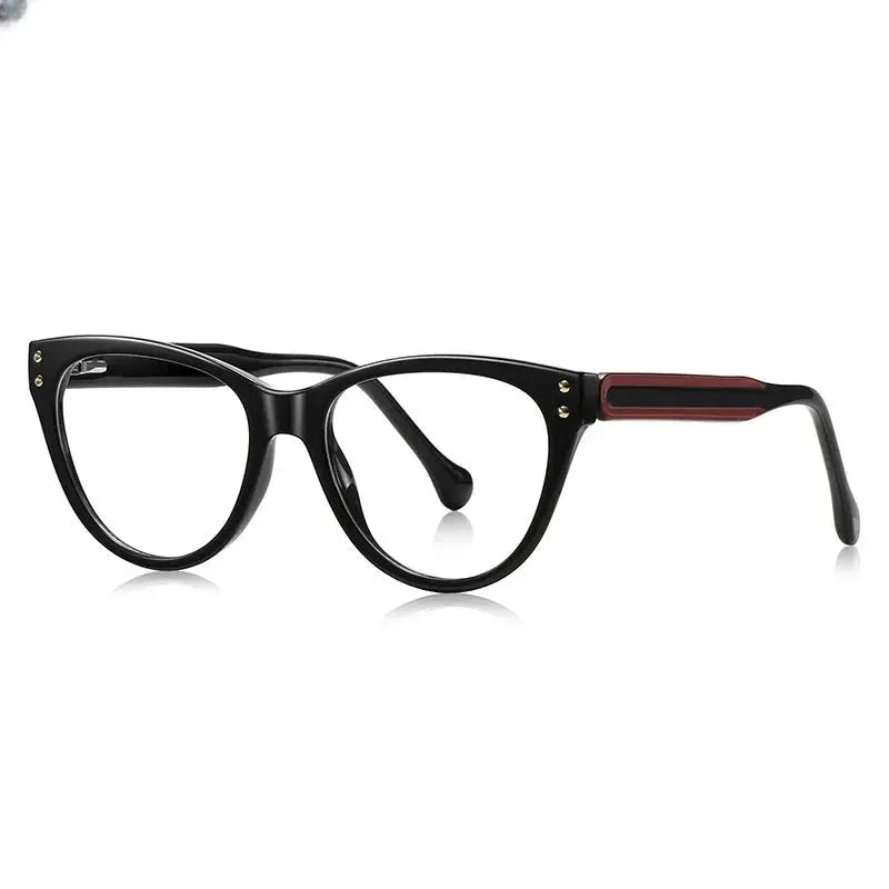 Women's Cat Eye Full Rim Titanium Prescription Glasses 52102 — view 8 | Rx Spectacle