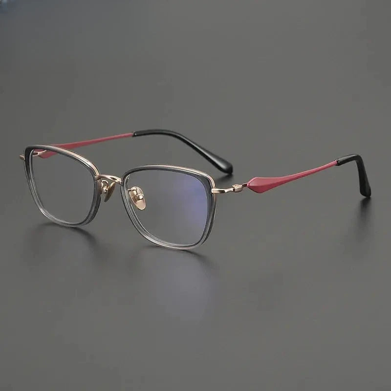 Unisex Cat Eye Full Rim Titanium Prescription Glasses Gxyj2027 — view 5 | Rx Spectacle
