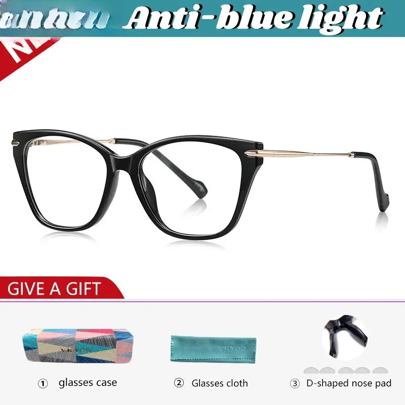 Women's Cat Eye Full Rim TR90 Reading Glasses 77240 — view 7 | Rx Spectacle