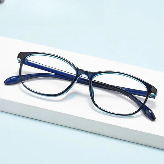 Women's Square Full Rim Titanium Prescription Glasses 88010 — view 1 | Rx Spectacle