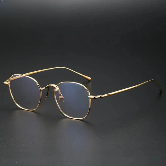 Women's Polygon Full Rim Titanium Prescription Glasses 464544 — view 1 | Rx Spectacle