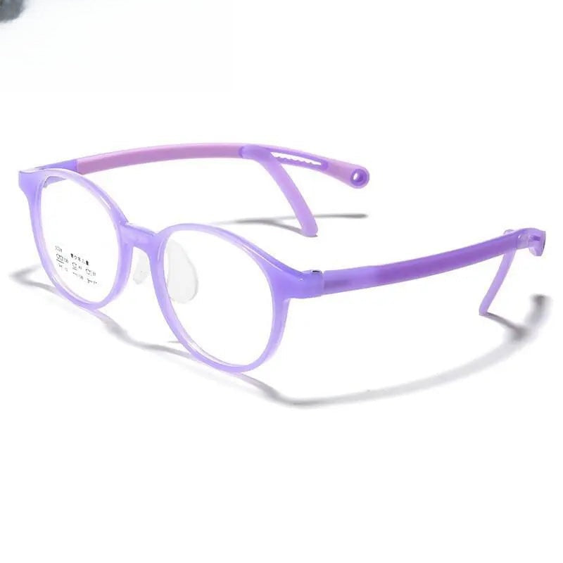 Unisex Round Full Rim Titanium Prescription Glasses 5028 — view 7 | Rx Spectacle