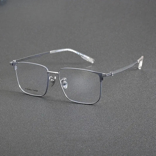 Men's Square Full Rim Titanium Prescription Glasses 966024 — view 1 | Rx Spectacle