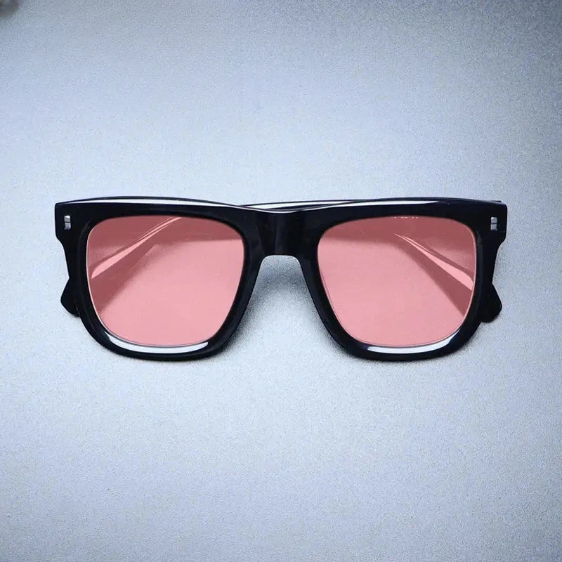 Unisex Square Full Rim Acetate Oversized Prescription Glasses M007 — view 3 | Rx Spectacle