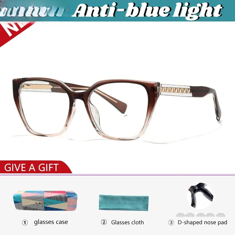 Women's Square Full Rim TR90 Reading Glasses 727017 — view 3 | Rx Spectacle