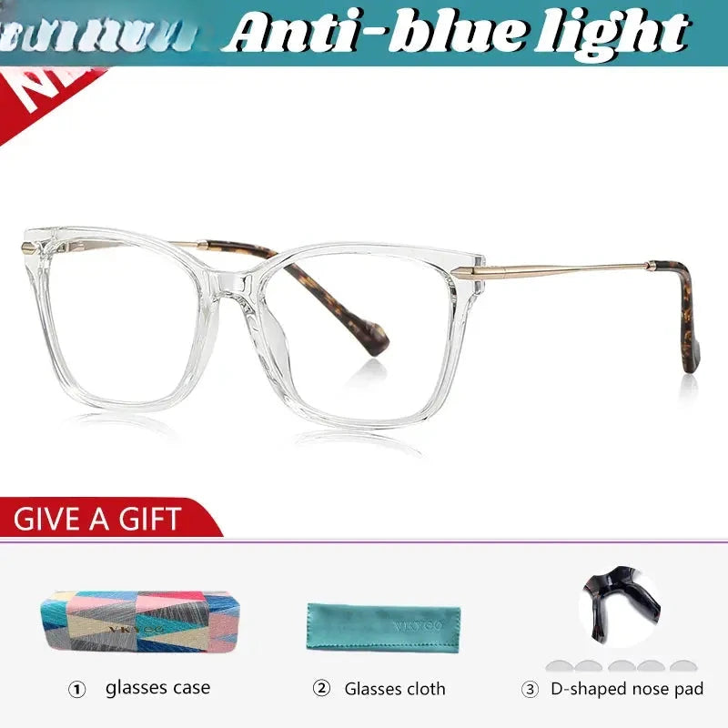 Women's Square Full Rim TR90 Reading Glasses 631242 — view 7 | Rx Spectacle