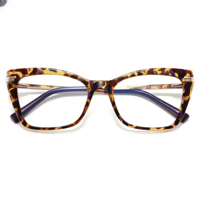 Women's Cat Eye Full Rim Titanium Reading Glasses 2105 — view 9 | Rx Spectacle