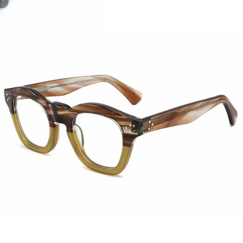 Unisex Square Full Rim Acetate Prescription Glasses Gxyj1480 — view 8 | Rx Spectacle
