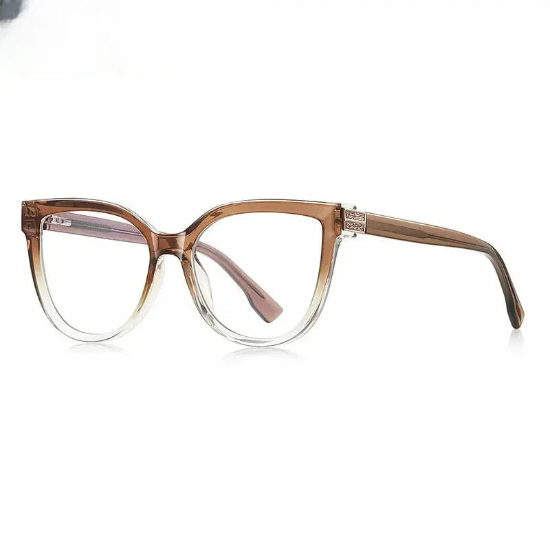Women's Cat Eye Full Rim TR90 Prescription Glasses 882282 — view 3 | Rx Spectacle